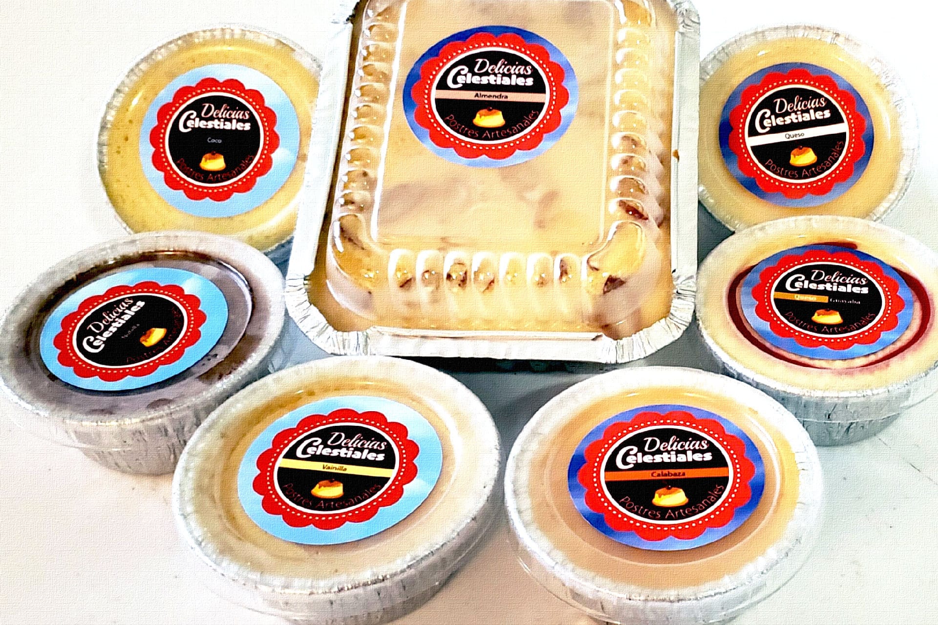 Flan de vainilla artesanal con caramelo