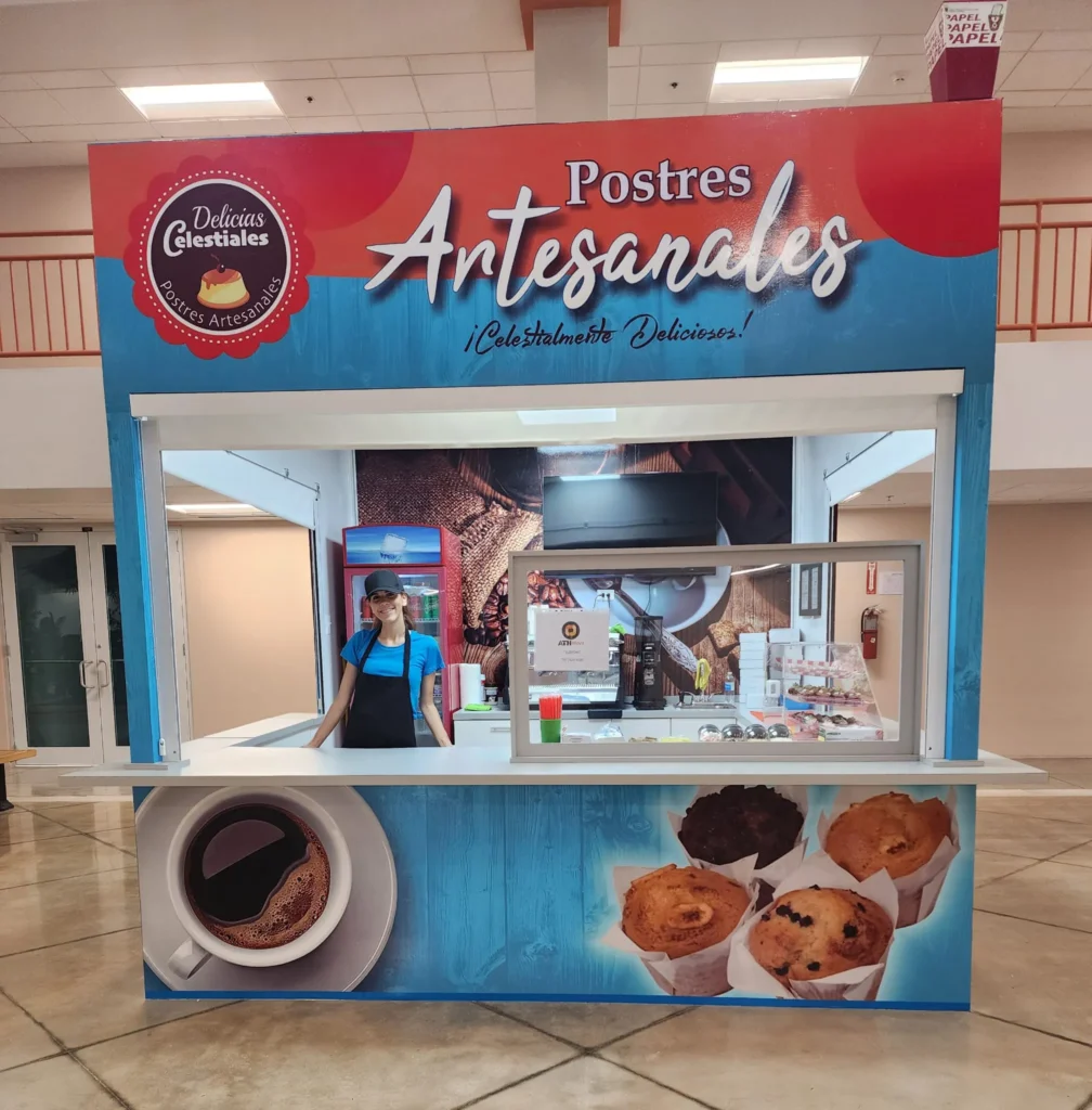 Delicias Celestiales – Postres Artesanales en Puerto Rico Kiosko de Delicias Celestiales en Puerto Rico especializado en postres artesanales, muffins frescos, café de calidad y flanes ¡Celestialmente deliciosos!